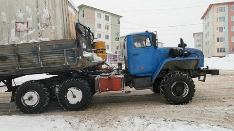 Магаданская область утопает в снегу