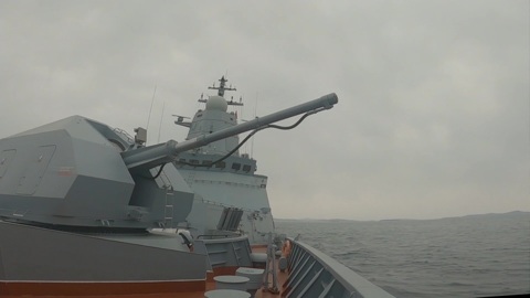 ТОФ ведет огонь из всех орудий в ходе внезапной проверки боеготовности