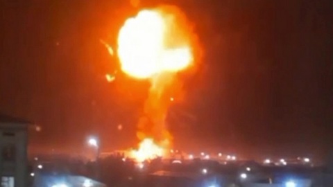 Мощный взрыв прогремел на газовой АЗС в Узбекистане