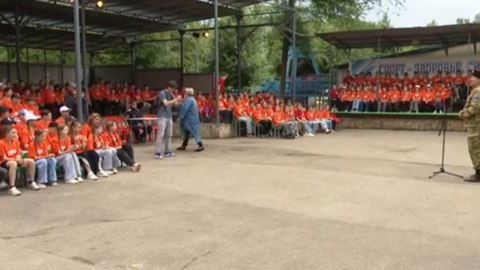 В детский лагерь "Березка" приехали представители Саратовского отделения Всероссийской Ассоциации Героев России