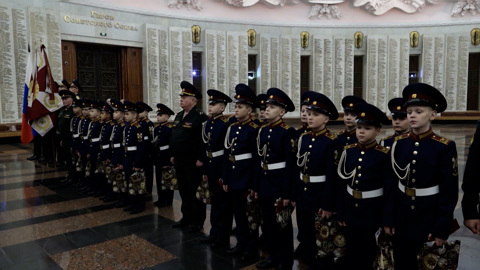 Торжественный прием в кадеты на Поклонной горе