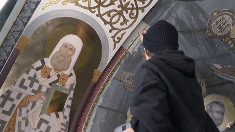 Художники приступили к росписи нового кафедрального собора в Челябинске