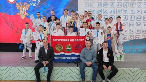 Больше 20 медалей привезли амурские единоборцы с фестиваля в Хабаровске