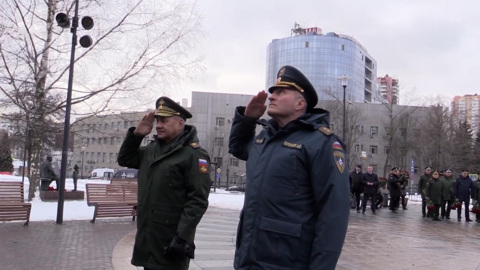Спасатели почтили память погибших коллег