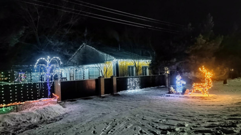 Новогоднюю сказку создают амурчане в своих домах и дворах