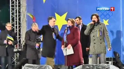 Спикер парламента Литвы выступила на Майдане