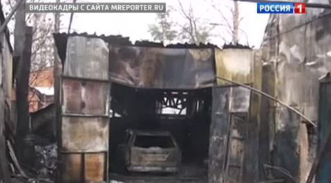 На улице Дыбенко сгорел автосервис