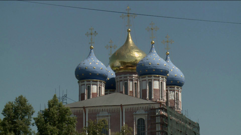 В Рязани продолжается реставрация Успенского собора и Богоявленской церкви