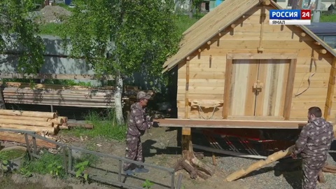Деревянный лабаз народа ханты