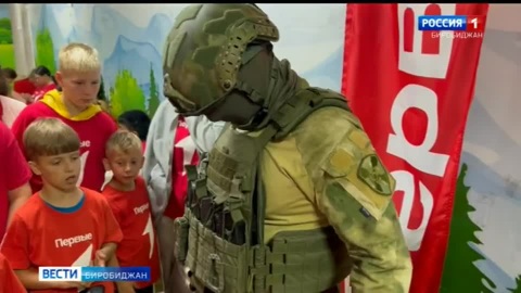 В гостях у ребят в детском лагере "Юннаты" побывали сотрудники областного Управления Росгвардии