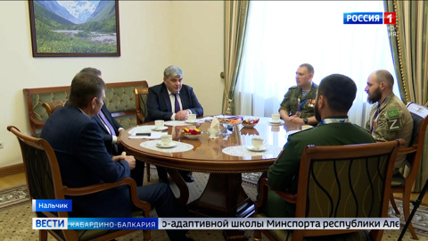 Казбек Коков встретился с победителями соревнований «Кубок Защитников Отечества»