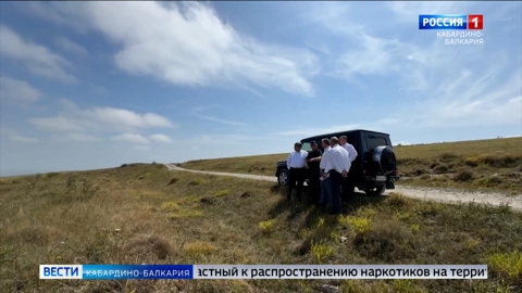 Казбек Коков осмотрел место строительства группового водовода в Зольском районе