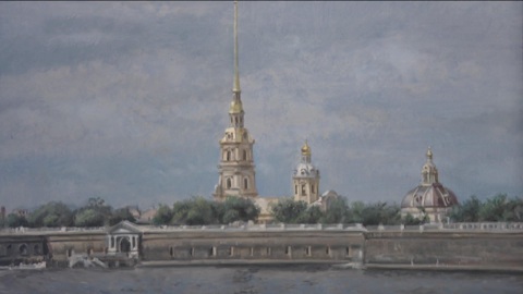 "Большая любовь к Петербургу": на финисаже выставки Никаса Сафронова