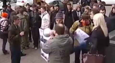 В Киеве архитекторы подрались с торговцами