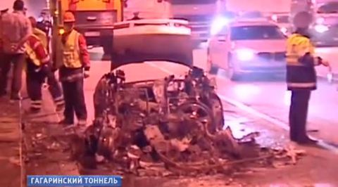 После аварии движение в Гагаринском тоннеле восстановлено