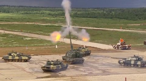 Танковый биатлон стартовал в Подмосковье