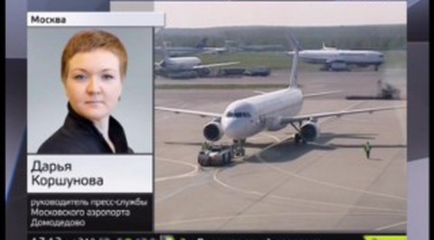 В аэропорту Домодедово самолет застрял в расплавленном асфальте