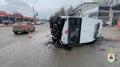 ДТП со скорой в Арзамасе попало на видео