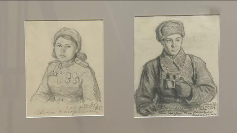 В залах Союза художников открылась выставка к 80-летию Победы