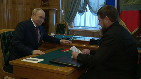 Кадыров рассказал Путину о том, как развивается Чеченская республика