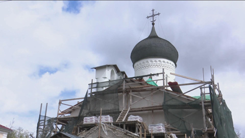 Во Пскове восстанавливают церковь Николы со Усохи
