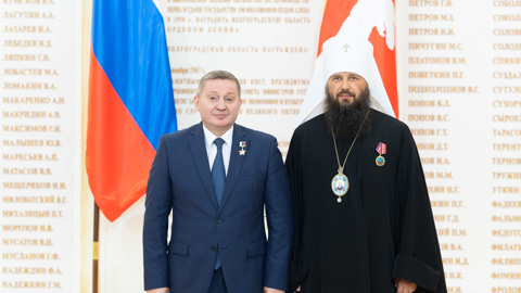 Андрей Бочаров впервые вручил орден Святого благоверного князя Александра Невского