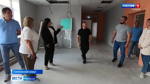 Галина Шеманаева проверила ход капремонта в школах Притамбовья