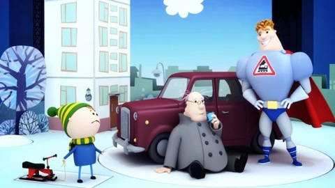 Никогда не катайтесь с горки, которая выходит на дорогу!