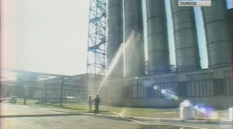 Пожарные учения на заводе