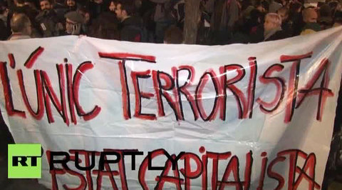 Анархисты устроили погромы в Барселоне и Мадриде