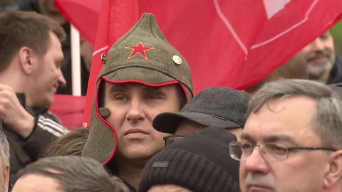 Российские коммунисты отметили годовщину Октябрьской революции