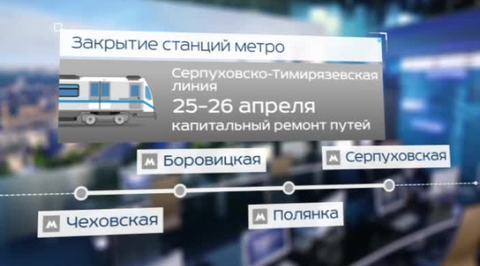 Станции "Боровицкая" и "Полянка" закрыли для ремонта на один день