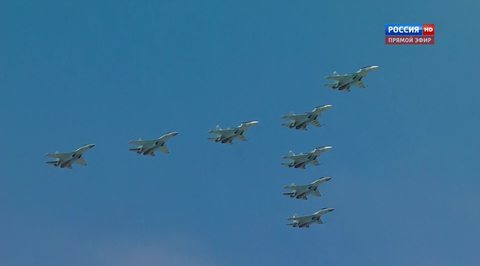 Москва. Парад Победы. Пролет авиации