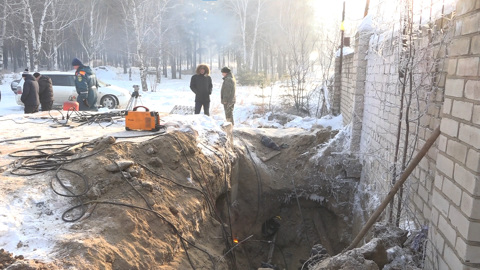 Порыв теплотрассы произошел в Атамановке