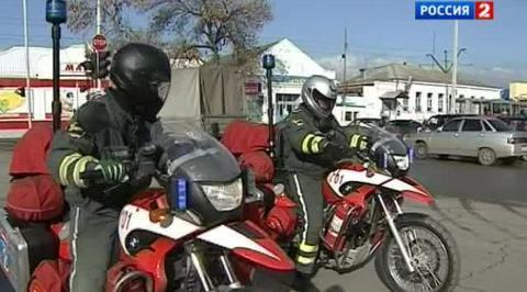 В Краснодаре на помощь спешат мотоспасатели