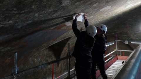 Неизвестную ранее фреску Леонардо да Винчи можно увидеть в замке Сфорца