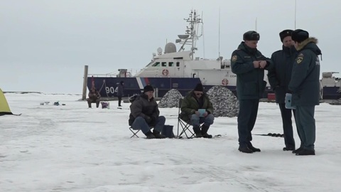У побережья Таганрога замерзло Азовское море