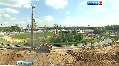 Реконструкция развязки Ленинского проспекта и МКАД близится к завершению