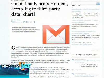 Вести.net: рекорды Gmail и кредитки от Google