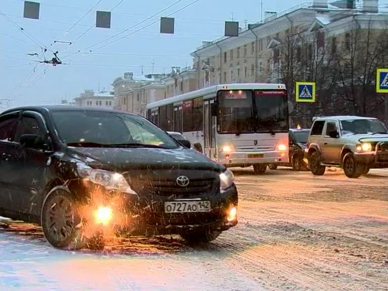 Кемеровская область. Сильный снегопад