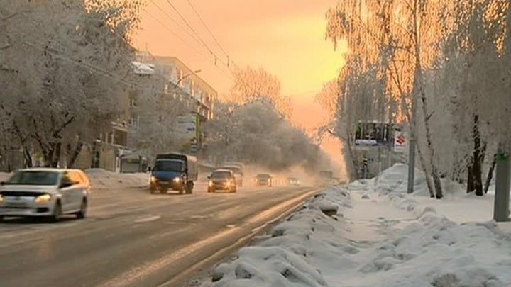 В Сибири из-за морозов остановился транспорт