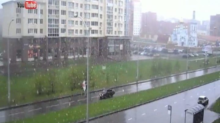 Погодные аномалии: в Кемерове выпал снег
