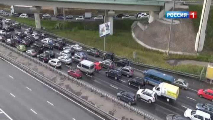 Обстановка на дорогах: Москву не пугают дожди