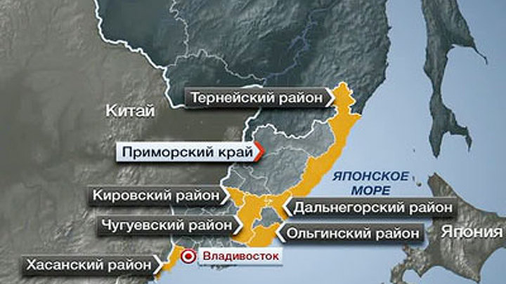 Вызванный циклоном паводок подтопил в Приморье и Якутии десятки домов