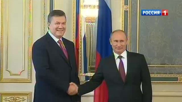 Путин и Янукович наградили священнослужителей в Киеве