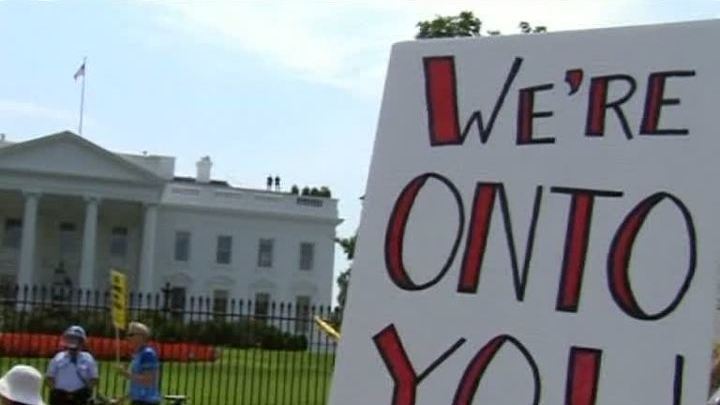 США. Митинг против авиаударов по Сирии