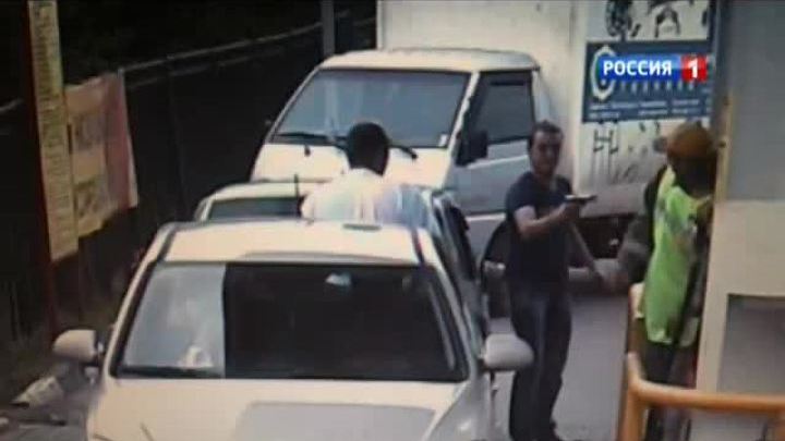 Перестрелка на московской заправке: видео