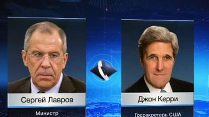 Лавров и Керри обсудили по телефону ситуацию в Сирии