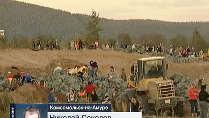 Уровень воды в районе Комсомольска-на-Амуре снизился