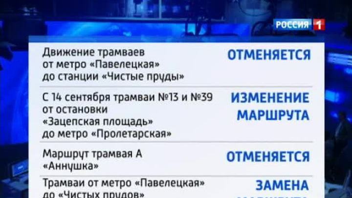 В Москве из-за ремонта меняется маршрут трамваев